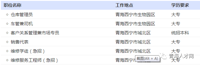 青海省招聘网实时招聘信息汇总