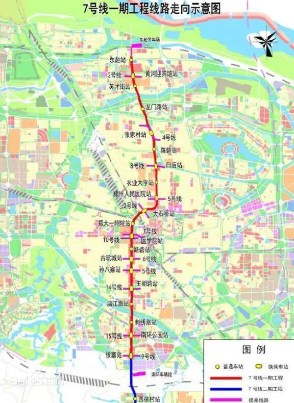 郑州地铁7号线最新线路图揭秘，线路走向与影响分析